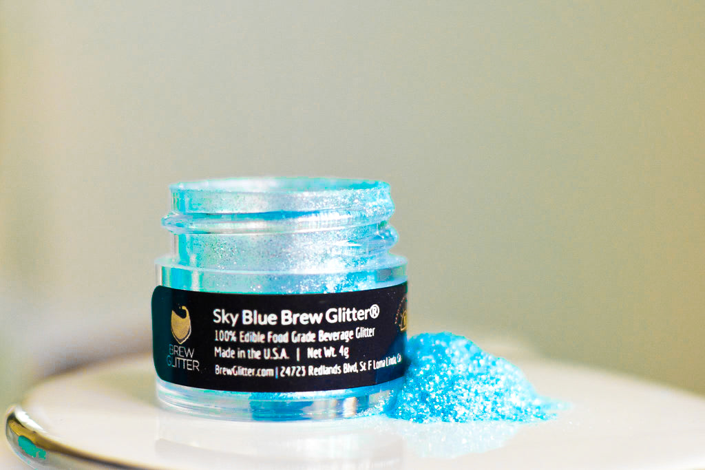 Glittery Blue Margarita using Sky Blue Cocktail Glitter