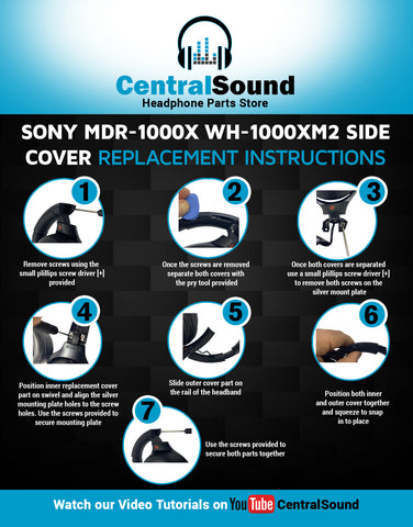 How To Fix Broken Headband Part Sony Headphones Mdr 1000x Wh 1000xm2 Centralsound