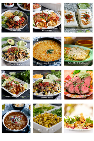 Grid of Mexican-Inspired Let's Dish! Eats