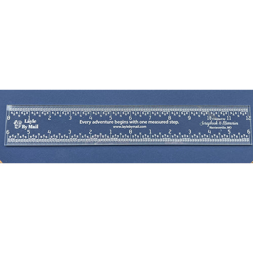 6/12 Clear Acrylic Ruler Zero-Centering Clear Acrylic Ruler For No More  Counting Tick Marks Cardmaking Crafting Tools