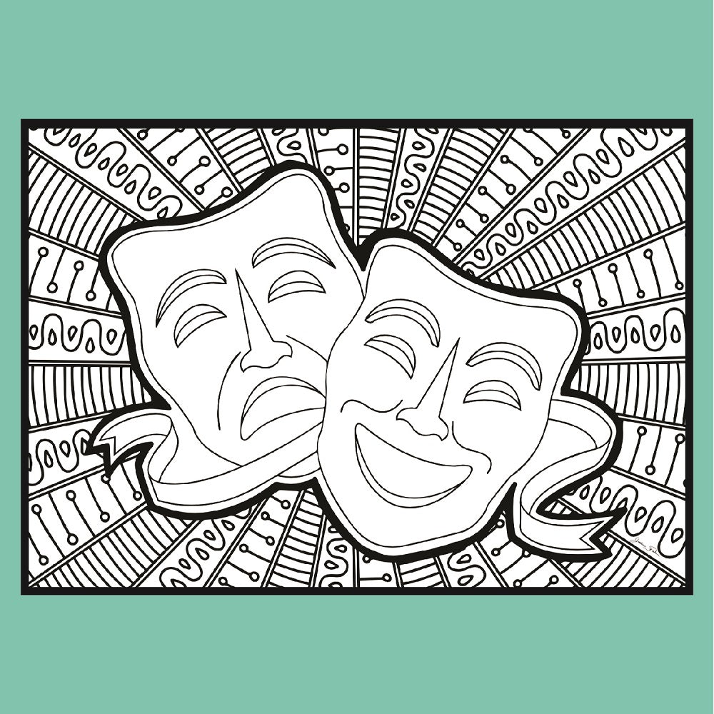 Theatre Scenes - Coloring Pages | Coloring Broadway