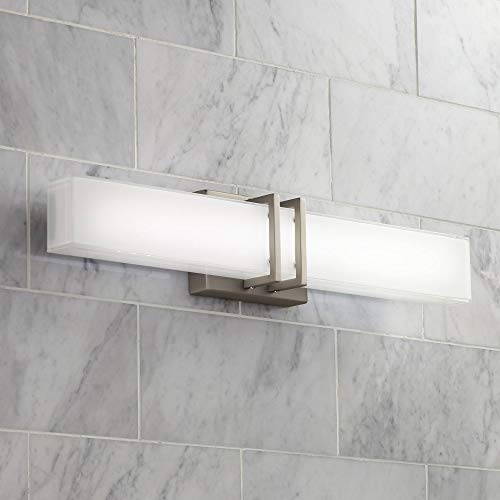 Possini Euro Designexeter Modern Wall Light Led Brushed Nickel 24