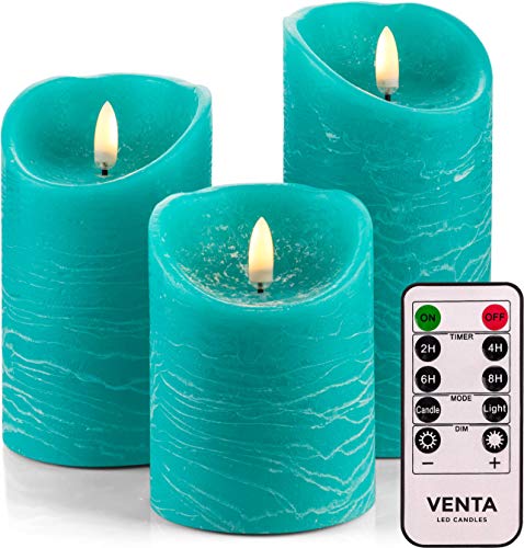 turquoise candles