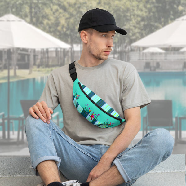 Fanny pack for guys, too.