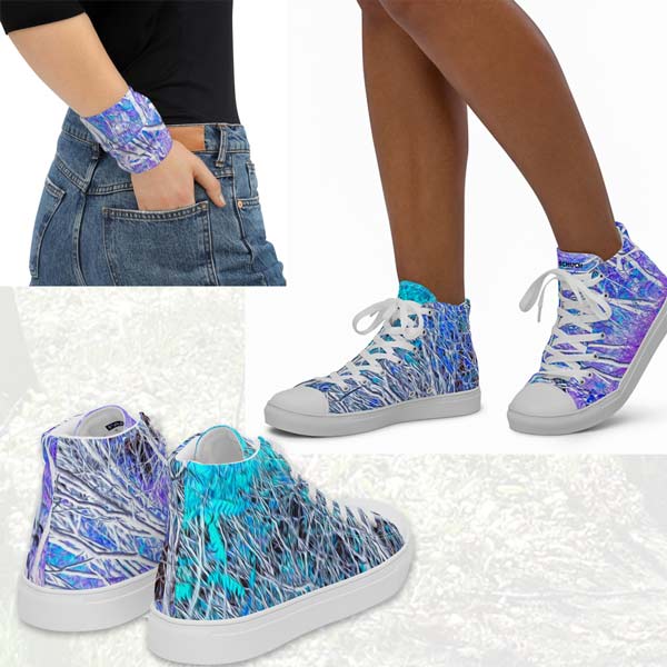 Accessorize with High Top Sumac Dream Shoes and Scrunchie