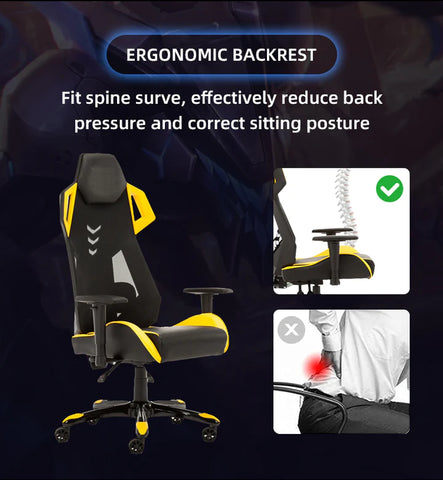 Ergonomic Gaming Chair Backrest