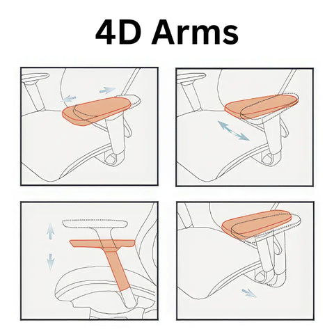 4D Arms Office Chair