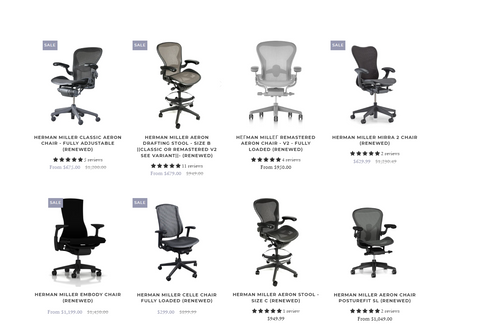 Herman Miller Refurbished Office Chairs