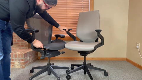 Steelcase Gesture VS Aeron Remastered Height