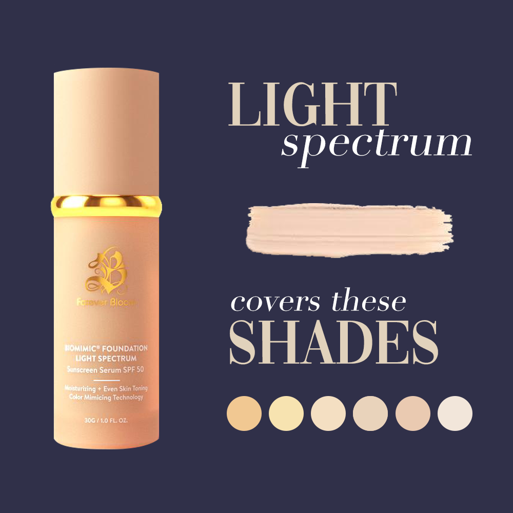 bio mimic foundation light spectrum by forever bloom