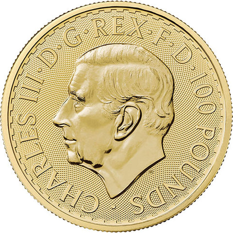 2023 1 oz British Gold Britannia featuring King Charles III