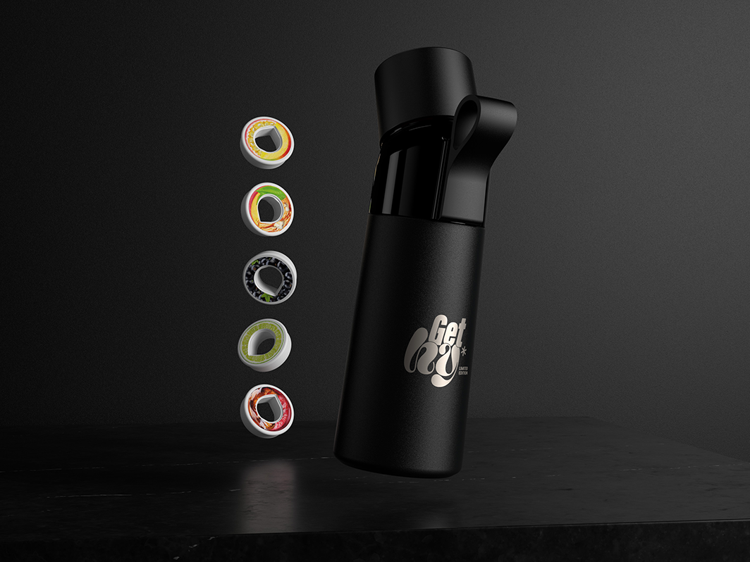 air up®  480ml GetHy Limited Steel Edition inkl. 5 Aroma Pods