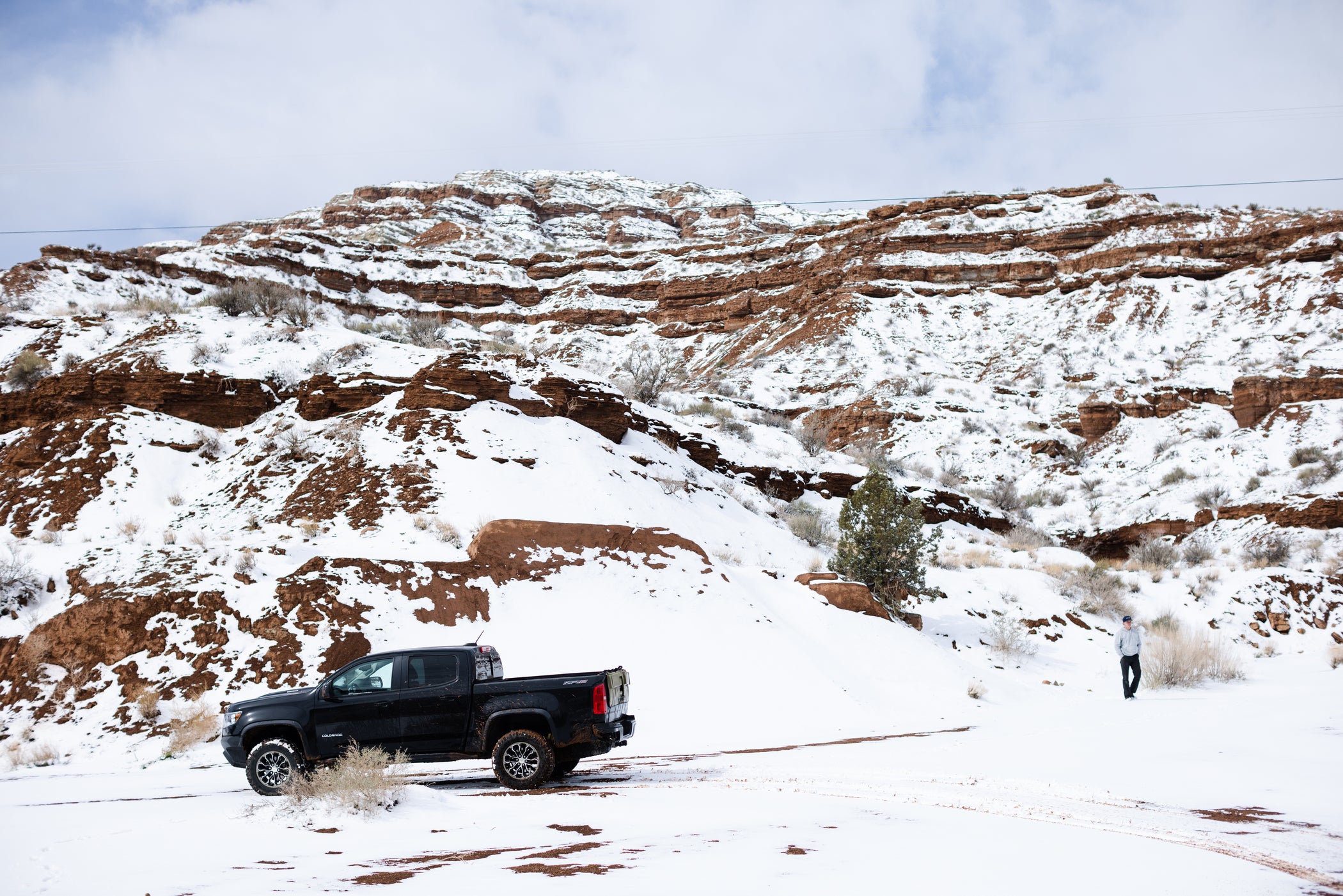 -	Snowed out. Not the common sight we are used to seeing in the UTAH desert. 