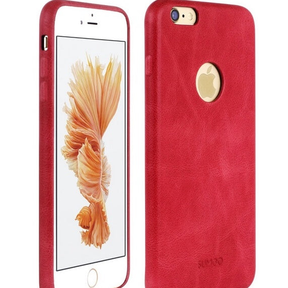 Handyhülle für iPhone aus Leder Rot / iPhone 6/6s