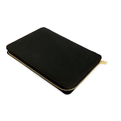 Notebooktasche aus Leder schwarz MACKBOO PRO 15