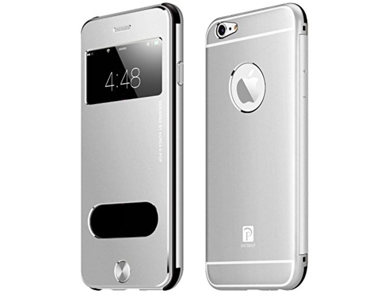 Handyhülle für iPhone aus Aluminium Silber / iPhone 6/6s