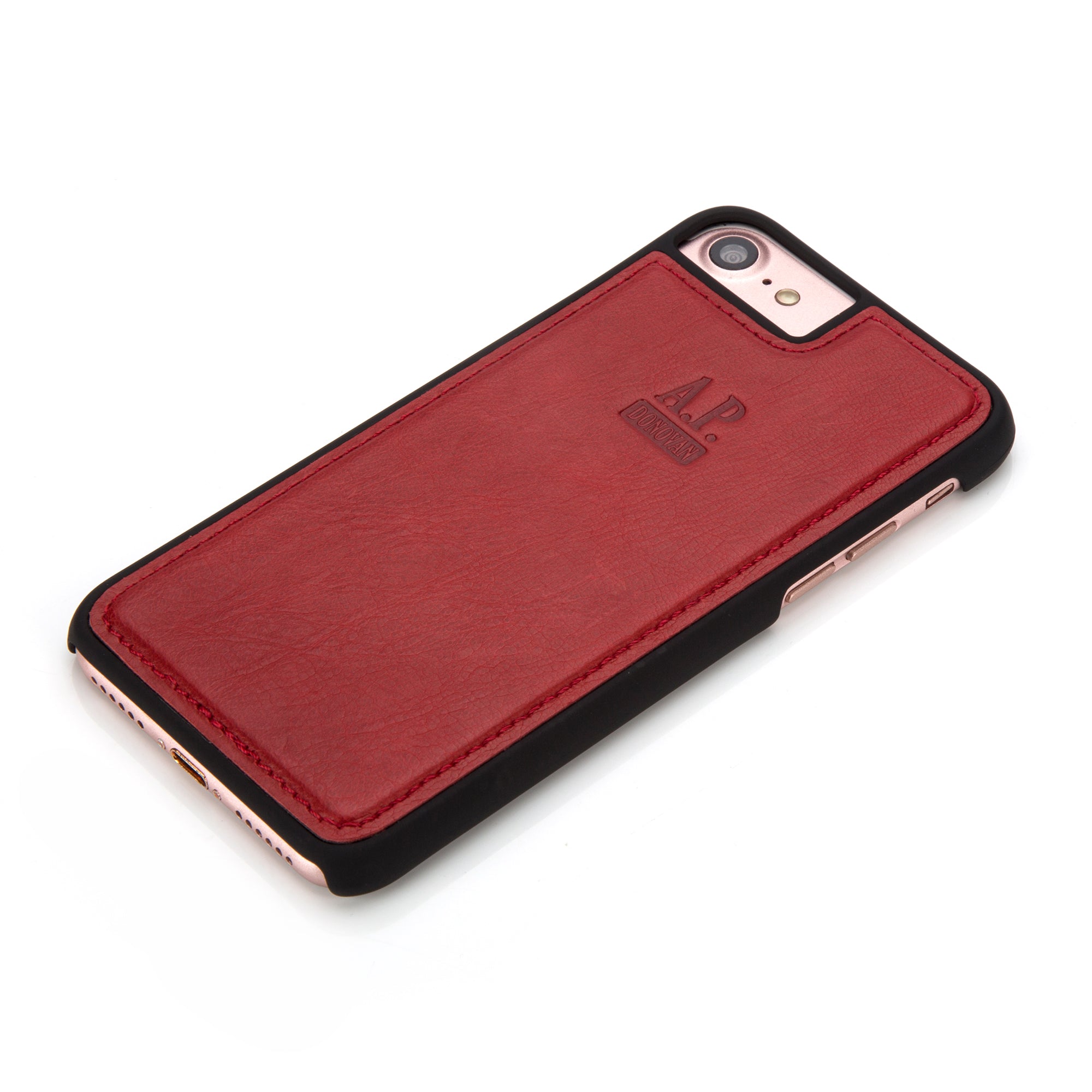 iPhone Handyhülle aus Leder iPhone X/XS / Rot