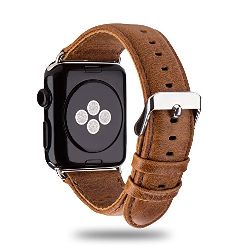 Armband aus Leder für iWatch 40mm / Hellbraun