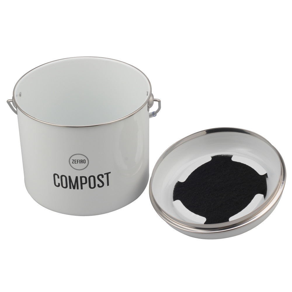 Compost Bin - 0.8 Gallons - White