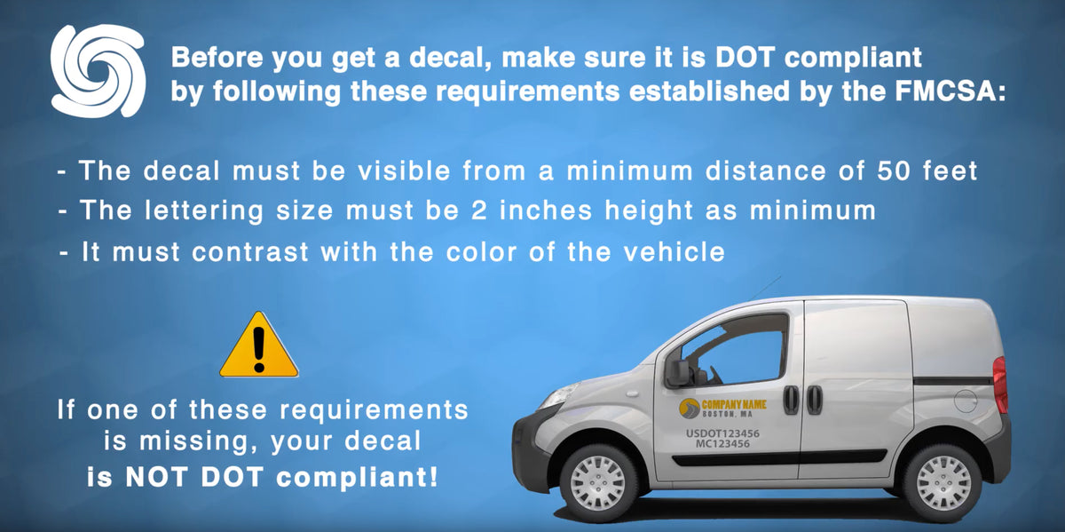 Dot Sticker Regulations