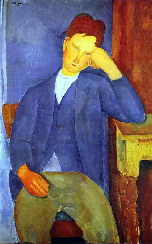 The Young Apprentice by Amedeo Modigliani - Canvas Art Print