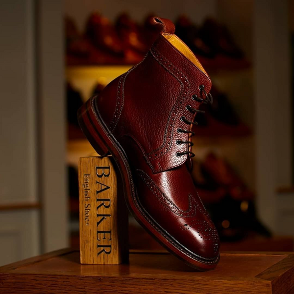 Dress boots or brogue boots by Barker