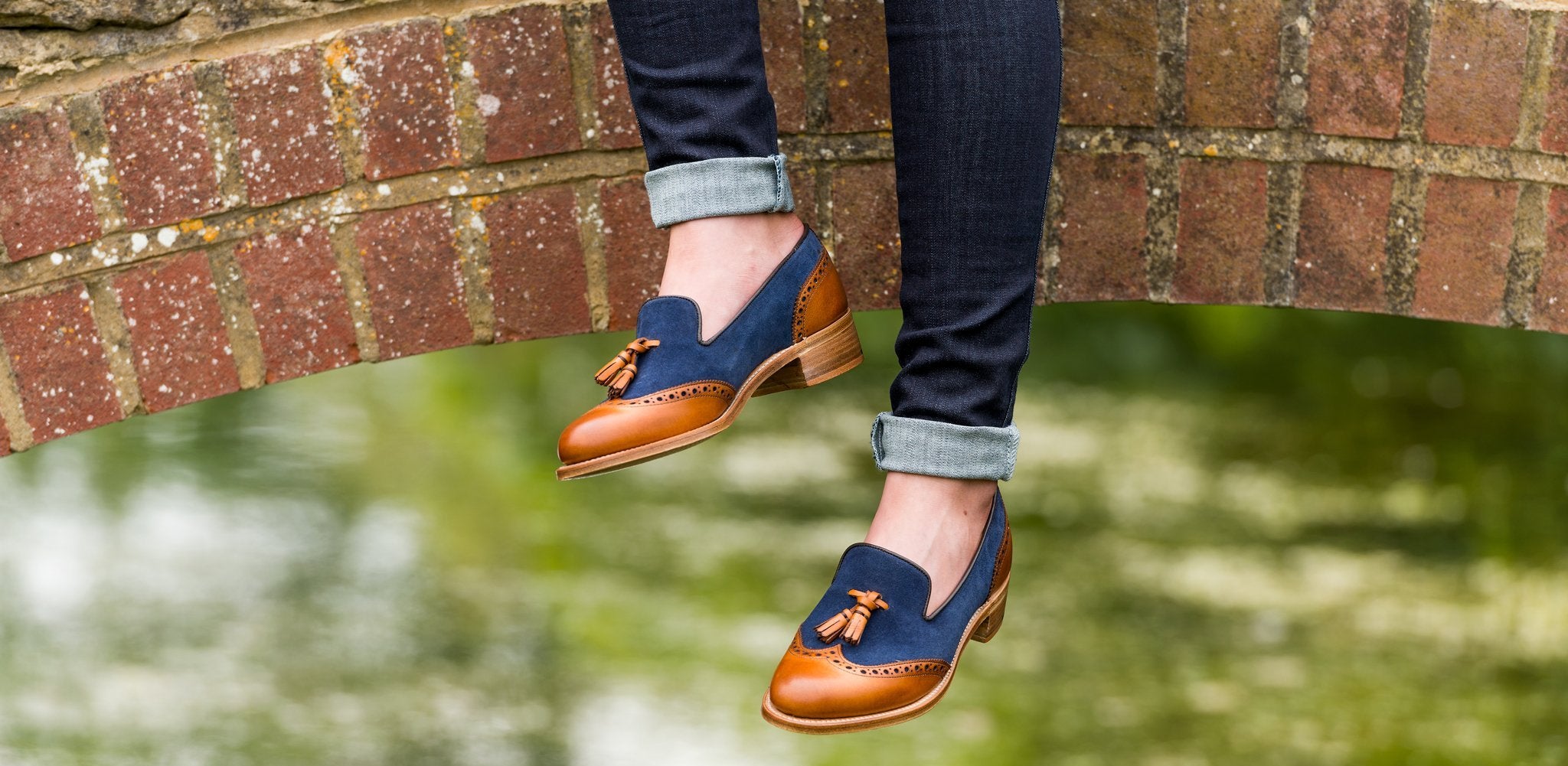 Amber loafer shoes by Barker. 