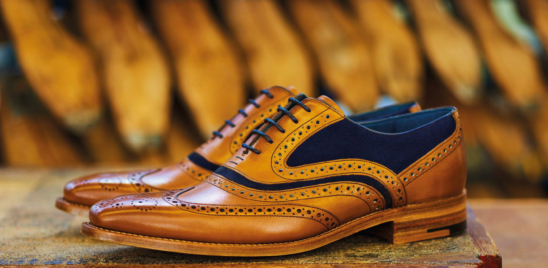 McClean - Men's Handmade Leather Oxford Brogue By Barker