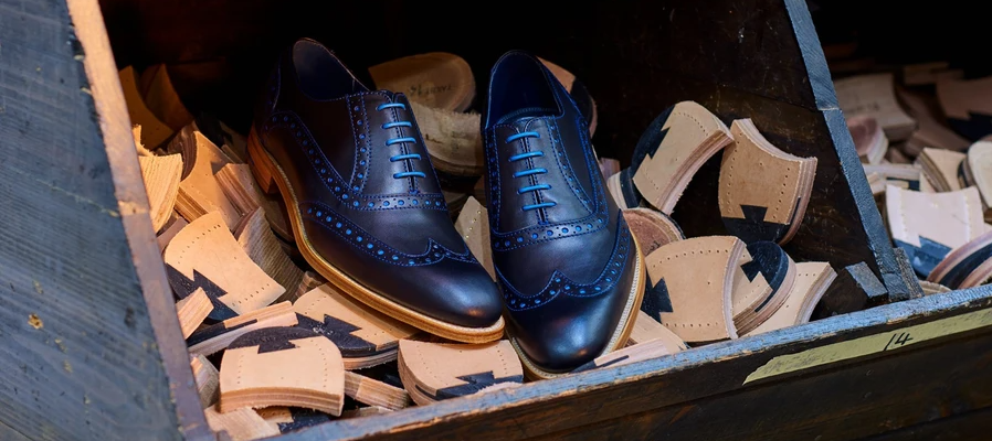 Grant brogue shoes by Barker