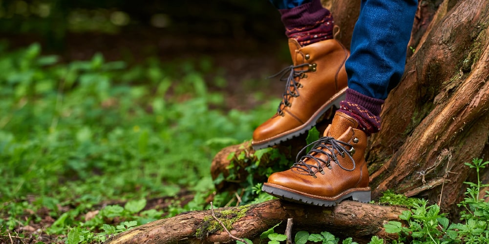 Hiking boots for men by Barker. 