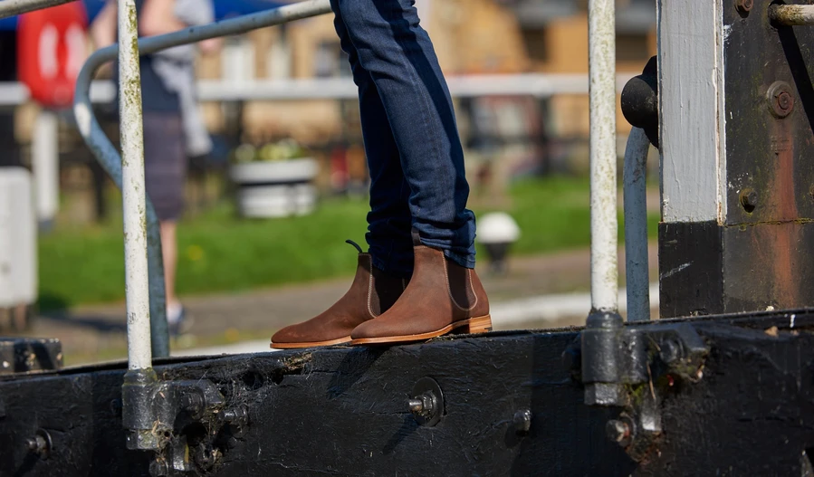 Mansfield Chelsea boots for men by Barker.