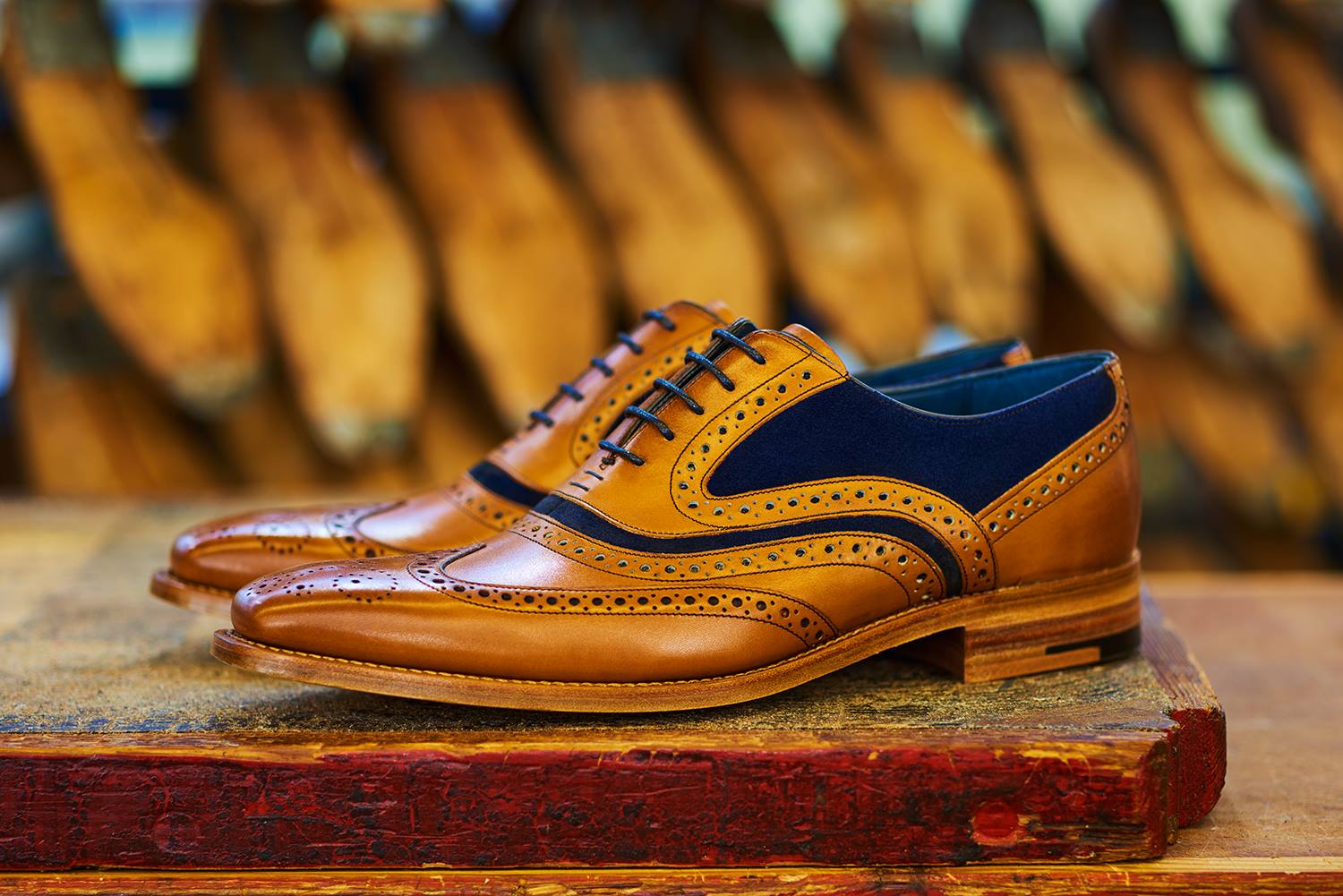 Mcclean-Men's Wingtip Oxford Shoes By Barker