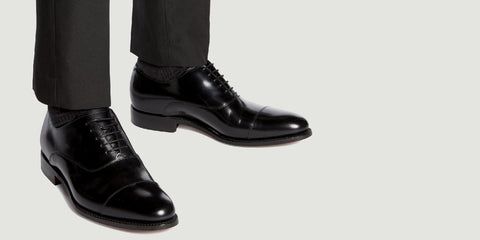 Men's black dress shoes