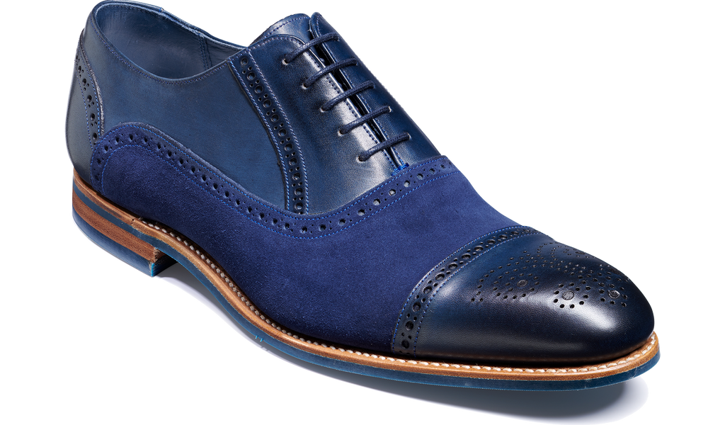 Jax - Navy Stain / Navy Suede | Barker Shoes Rest of World
