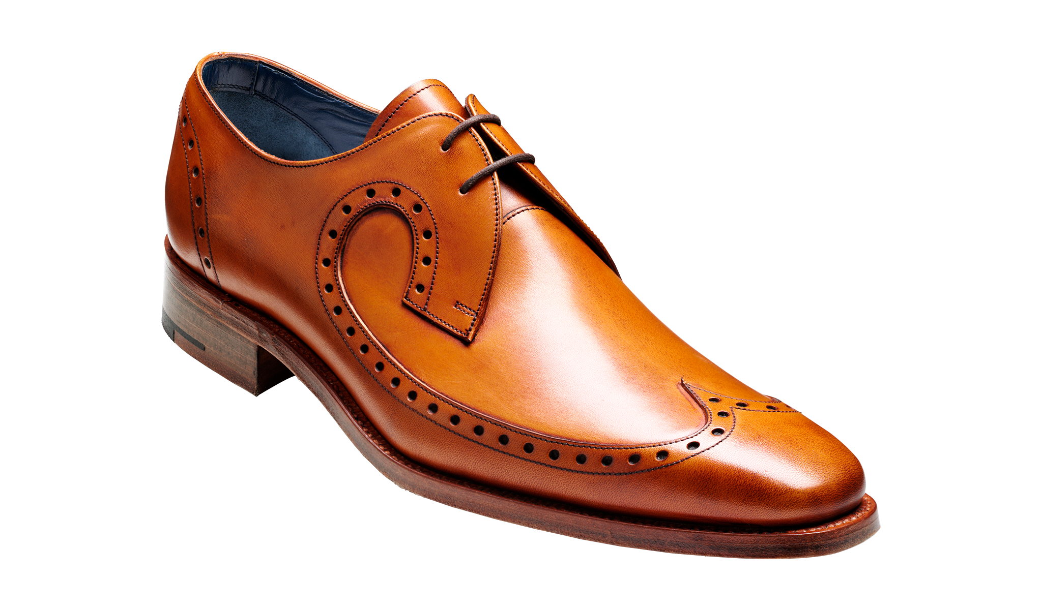 Mens brown brogue shoe