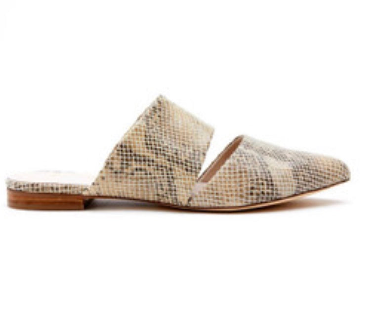 snakeskin mule