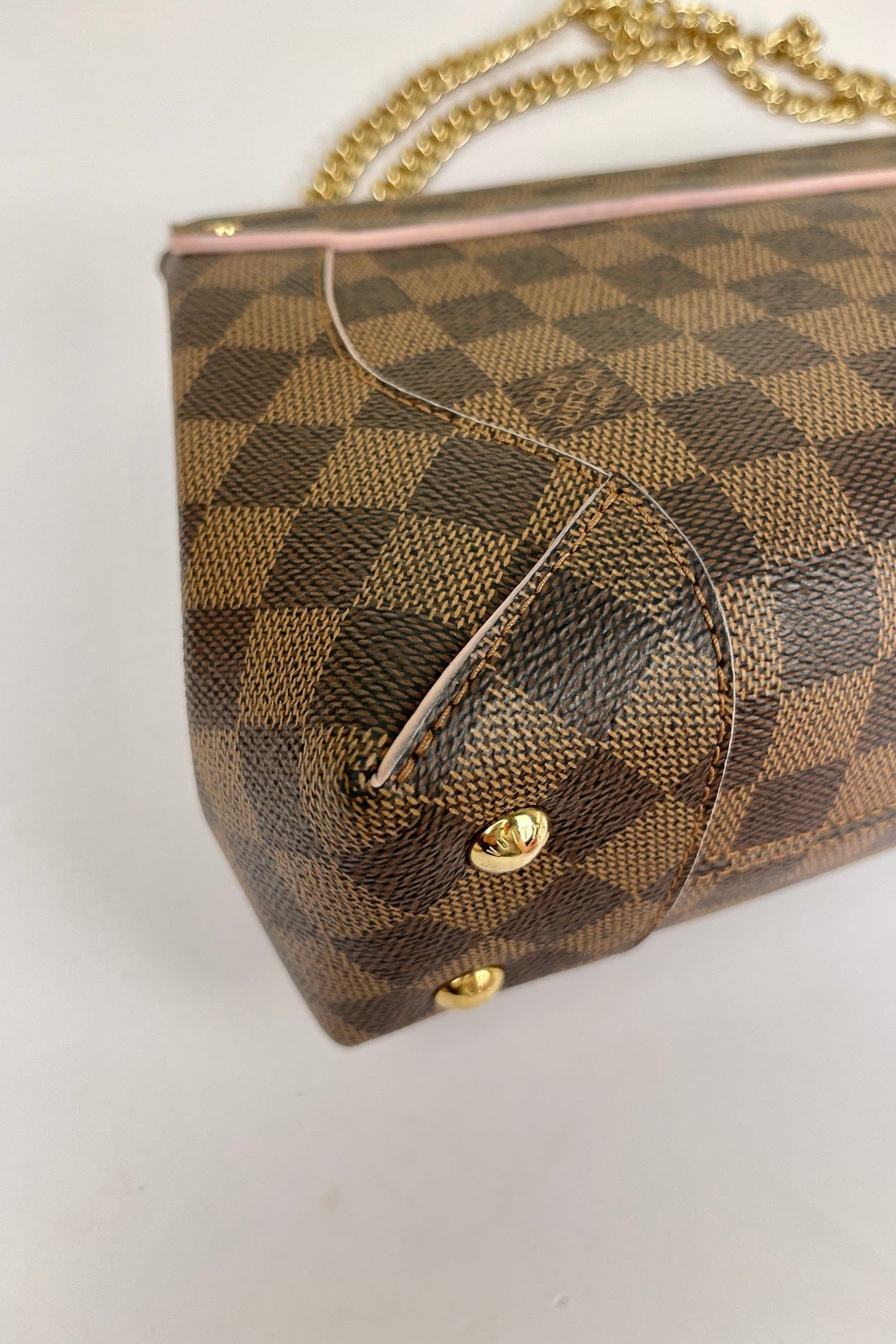 Louis Vuitton Brown, Pattern Print Damier Ebene Caissa mm