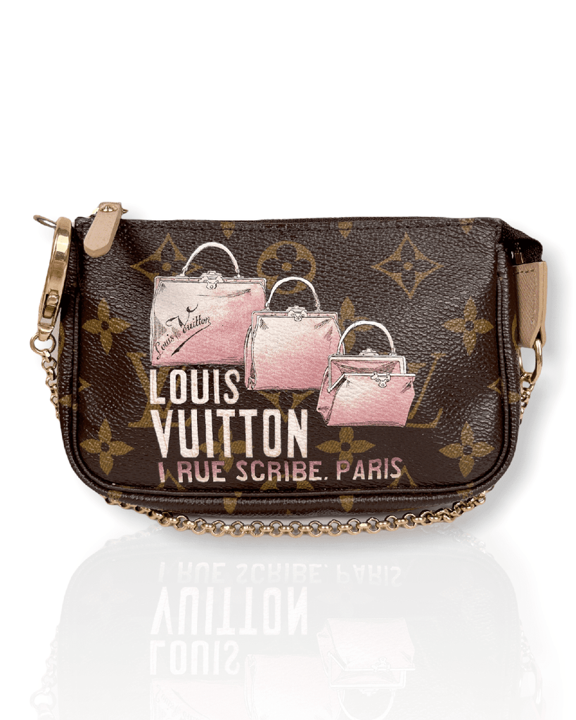 Artsy clutch bag Louis Vuitton Multicolour in Denim - Jeans - 26348269