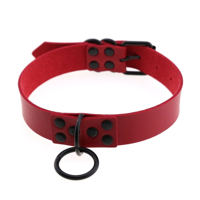 Bdsm Ddlg Submissive Slave Collar Choker Red Collection Sissy Panty Shop 2286