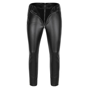 Faux Leather Zipper Pants – Sissy Panty Shop