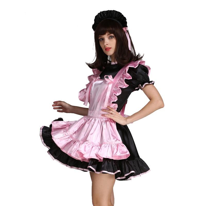 Forced Sissy Maid Satin Dress – Sissy Panty Shop