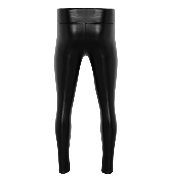 Faux Leather Bulge Pouch Legging Pants – Sissy Panty Shop
