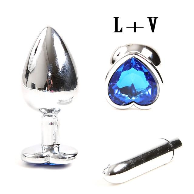 Jeweled Butt Plug Vibrator Set Sissy Pant