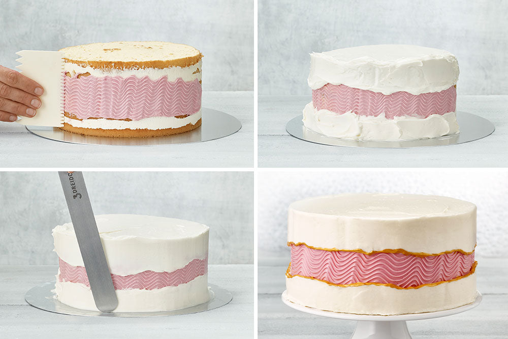 Structure Fault Line Cake Technique in 4 images