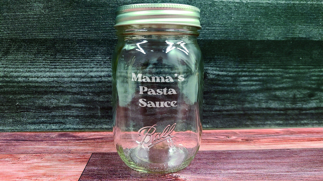 Personalized Mason Jar Glass from EngraveMeThis