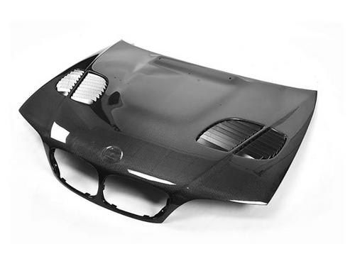 BMW E46 3 Series Carbon Fiber Hood GTR Style