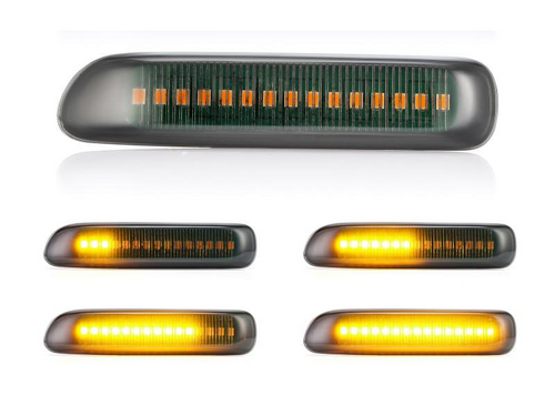 BMW E46 3 Series Smoked LED Turn Signals Dynamic