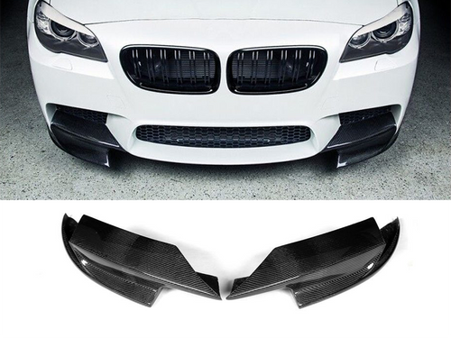 BMW F10 5 Series Front Splitters Carbon Fiber M Bumper