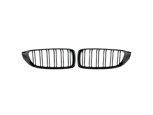 BMW F32 F33 F36 F82 4 series Grill Double Slats Gloss Black