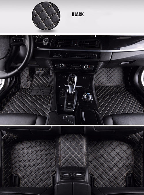 BMW Custom Leather Floor Mats Diamond